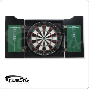 40-0800 Midnight Stained Dart Board Cabinet 