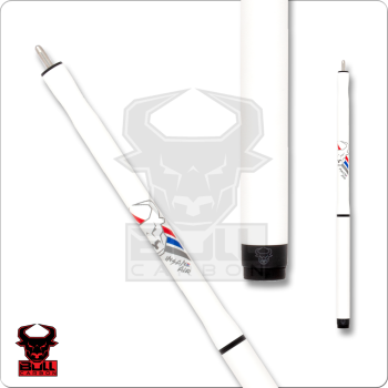 Bull Carbon BCJCW NW White Insane Air Series Jump Cue - no wrap