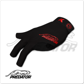 Predator BGRP Black w/Red Glove - Bridge Hand Right