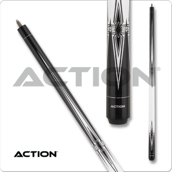 Action BW25 Black & White Pool Cue