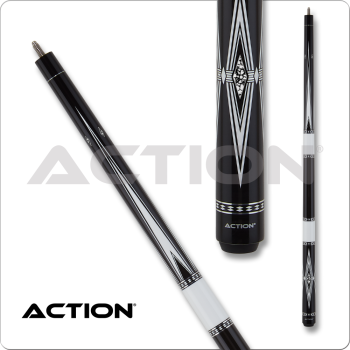 Action BW26 Black & White Pool Cue