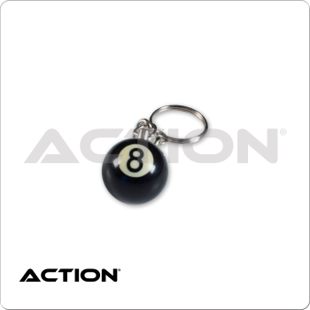 Action 8 Ball NI8BK1 Keychain - Single