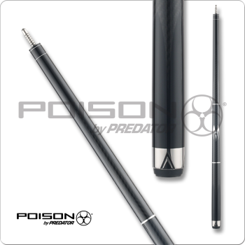 Poison POIMAE Maelith Carbon Fiber Cue - Black w/ Wrap - 12.4mm