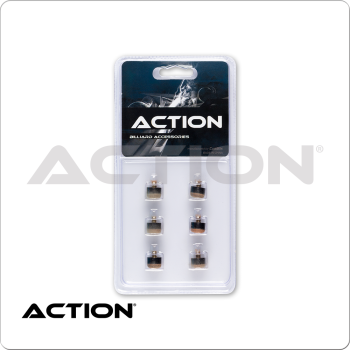 Action QT6SCT Screw On Tips - 12mm - Blister Pack of 6