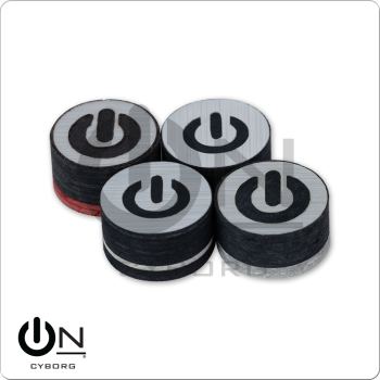 ON QTCYB Cyborg Black Pool Cue Tip - Single