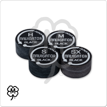 Navigator Black QTNBK Pool Cue Tip - Single