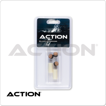 Action QTSCFT Screw On Cue Tips & Ferrules - Blister Pack of 5