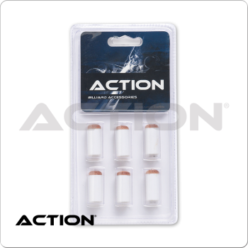 Action TR6SOR Brown Slip On Tips & Ferrules in Blister Pack of 6
