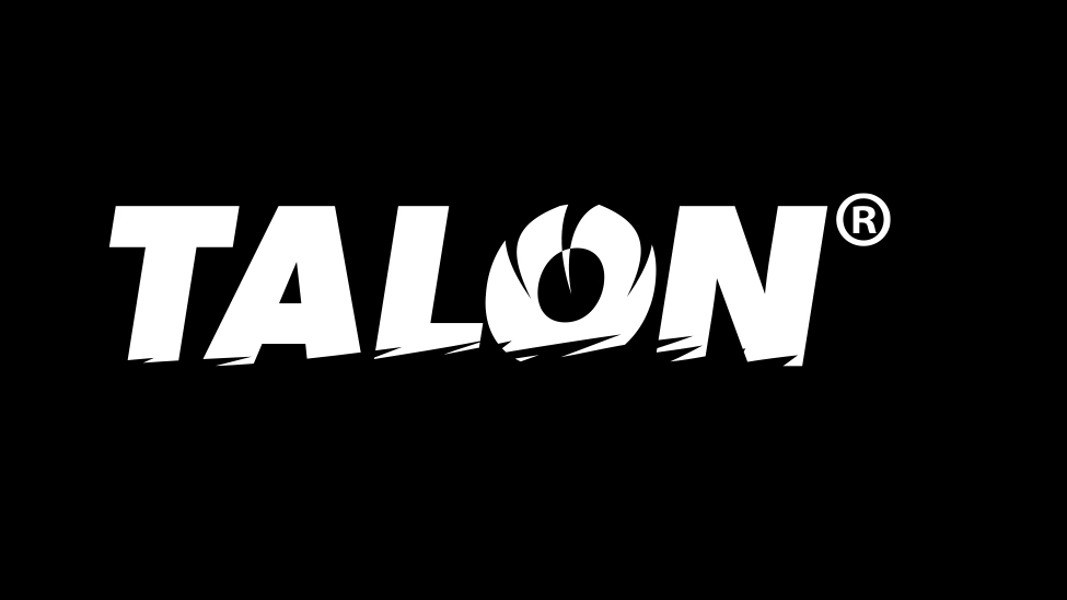 Banner with Talon trademark logo